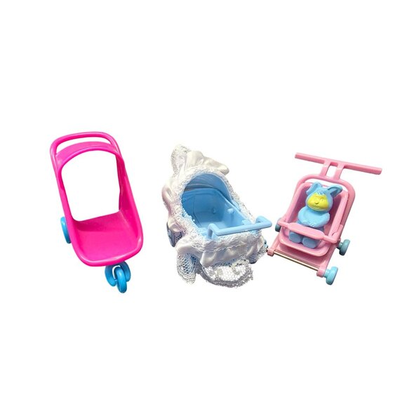 Baby Strollers Dollhouse Toys Lot of 3 - Picture 6 of 7